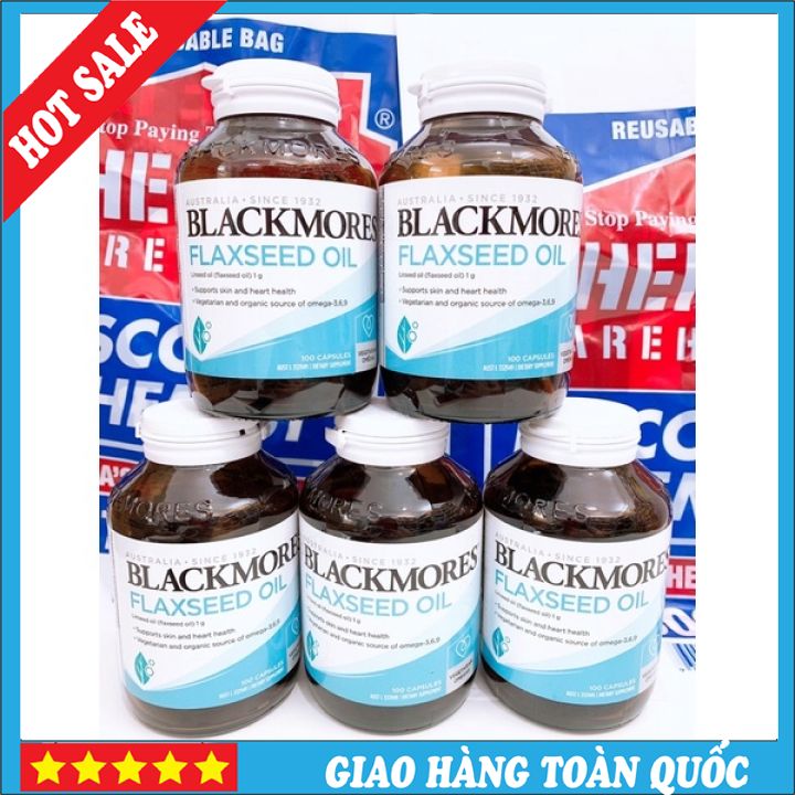 Bs Omega 3 - 6 - 9 Tinh Dầu Hạt Lanh Blackmores Flaxseed Oil_ 100V