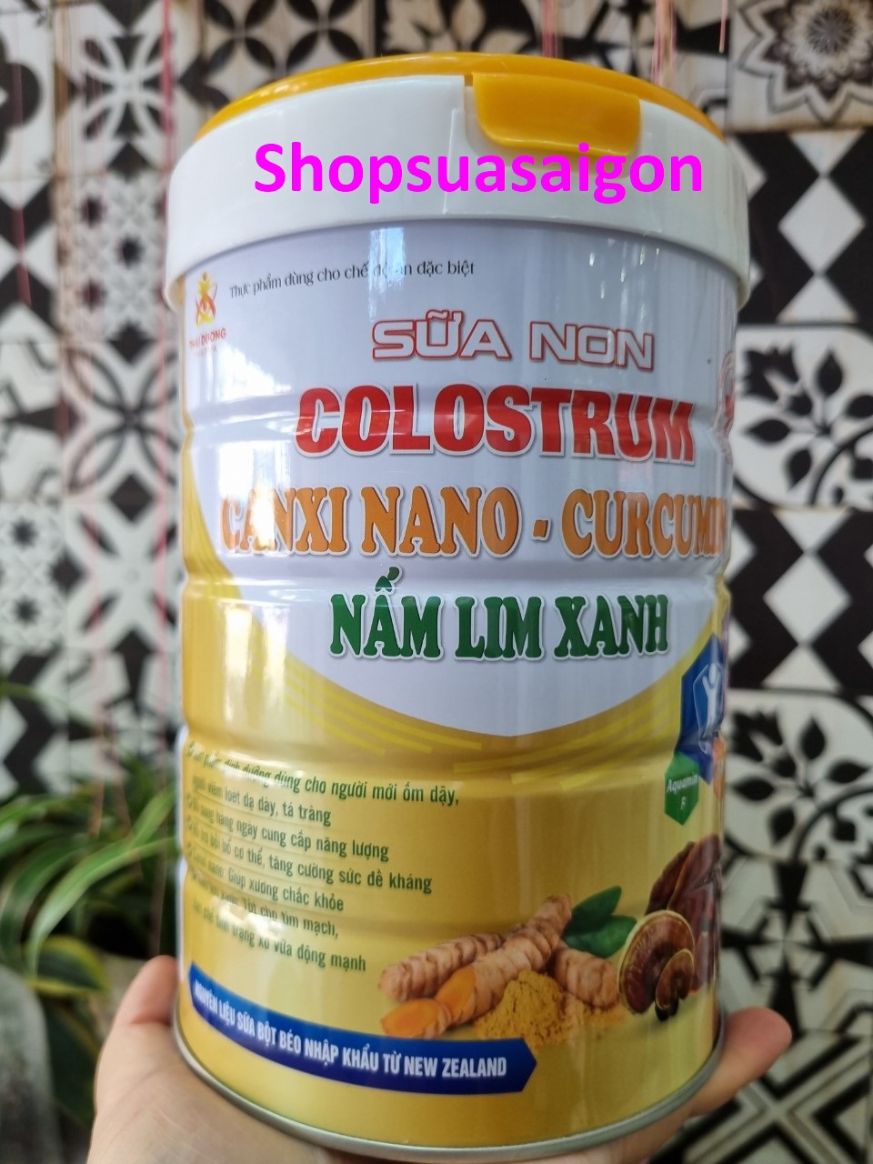 [900gr HSD 2026] Sữa non Colostrum- Canxi nano- Curcumin- Nấm Lim xanh