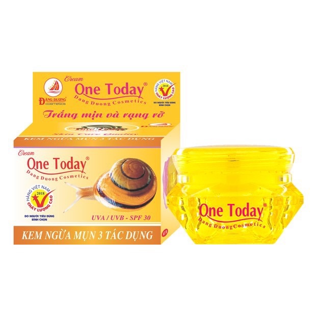 [Hàng Chính Hãng] Kem Ngừa Mụn 3 Tác Dụng One Today Giá Bao Bì 99K