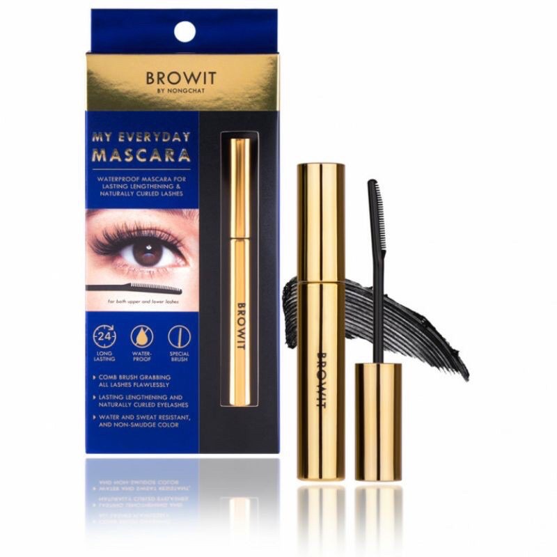 Mascara Browit Nongchat Thái Lan Chuốt Mi Làm Dày Và Dài Mi Chuyên Nghiệp