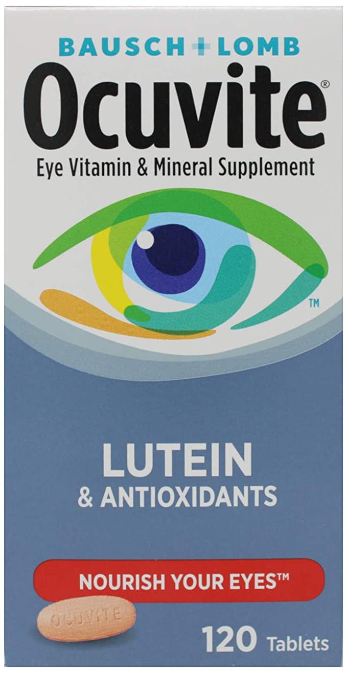 bổ mắt Ocuvite Bausch+Lomb with Lutein & Antioxidants 120 viên