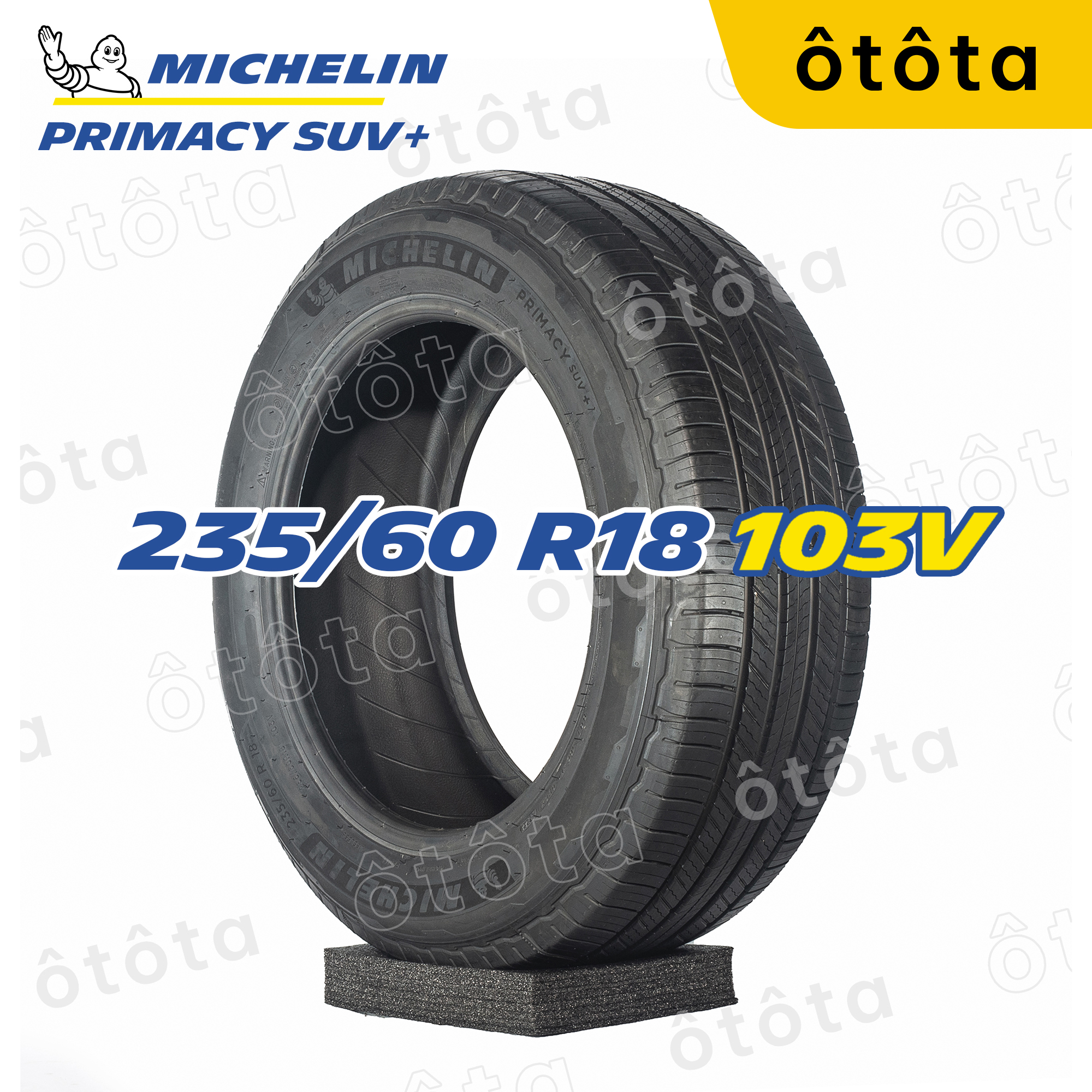 Lốp ô tô Michelin 235/60 R18 103V Primacy SUV+ – Chính Hãng BH 6 năm (235/60R18 235 60 R18)