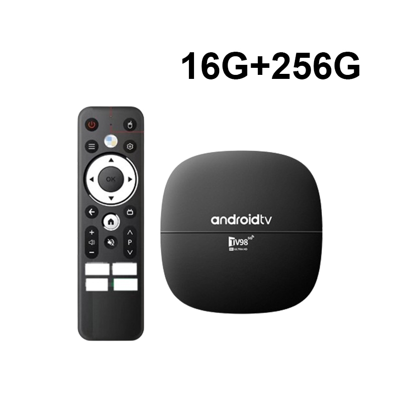 Android TV Box TV98 4K bản 16G+256GB Tiếng Việt Wifi 5G Bluetooth 5.0Điều khiển từ xa bằng giọng nói