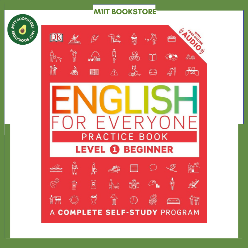 Sách English For Everyone Level 1 Beginner Practice book&Course book Tặng kèm file nghe