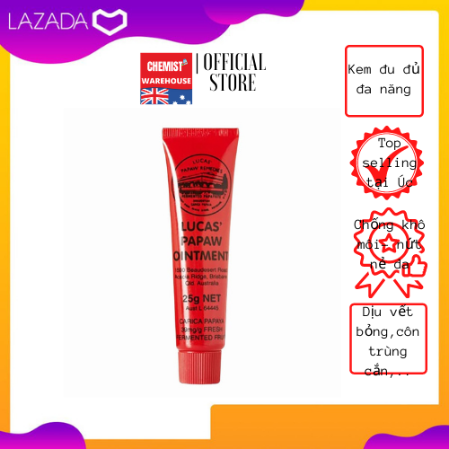 [Hcm][Hàng Chuẩn Úc] Lucas - Kem Đu Đủ Đa Năng - Chống Khô Nẻ Môi Bỏng Da Mẩn Ngứa Mụn Nhọn Cho Mọi Lứa Tuổi