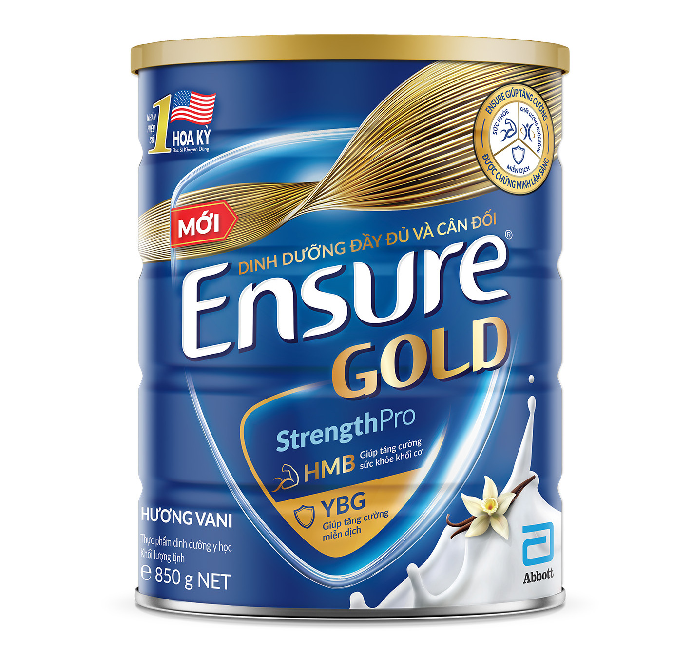 Sữa Ensure Gold Vani 850g (New)
