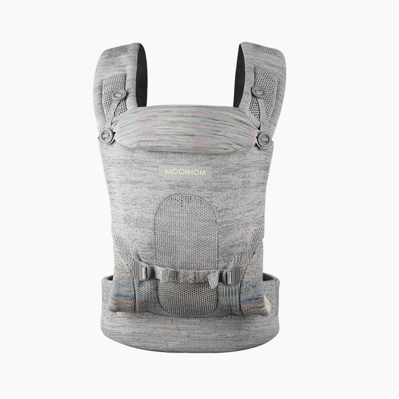[CHÍNH HÃNG] Địu Cho Bé MOOIMOM Premium AiryKnit Baby Carrier Cao Cấp Công Nghệ Mới Chứng Chỉ Quốc Tế An Toàn Cho Bé Trợ Lực Siêu Nhẹ Nhẹ và Bền Có Đỡ Cổ Bé MMHS3111