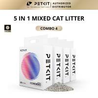 Cát hỗn hợp mèo PETKIT 5in1 - Xả được trong bồn cầu