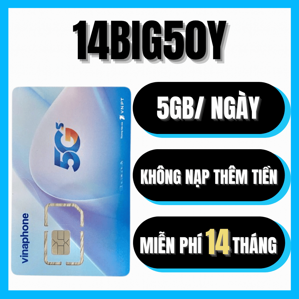 ( TẶNG QUE CHỌC SIM ) Sim 5G Vinaphone Không Giới Hạn Dung Lượng Miễn Phí Nghe Gọi Trọn gói KHÔNG
