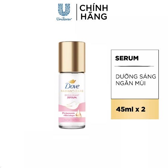 Kem khử mùi Dove tinh chất serum dành cho nữ dưỡng da sáng mịn 40ml