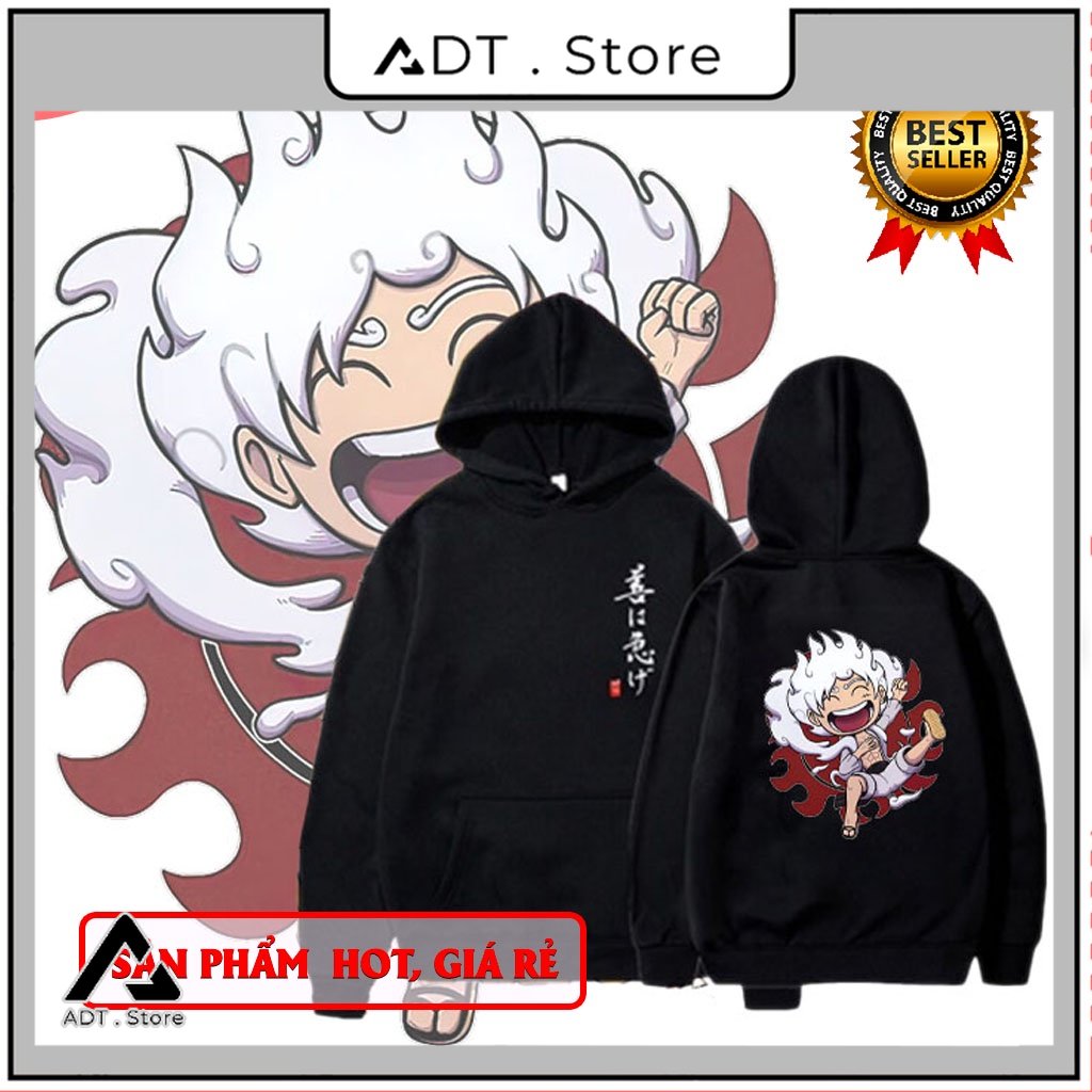 BST Áo Hoodie In Hình  Anime One Piece Luffy Gear 5 Nika Joyboyy độc đẹp kèm khu