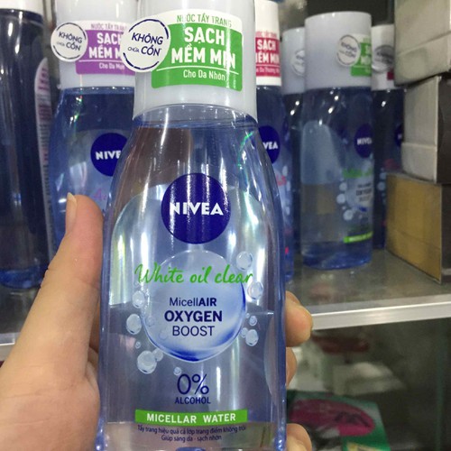 Nước tẩy trang Nivea da nhờn  mới không chứa cồn