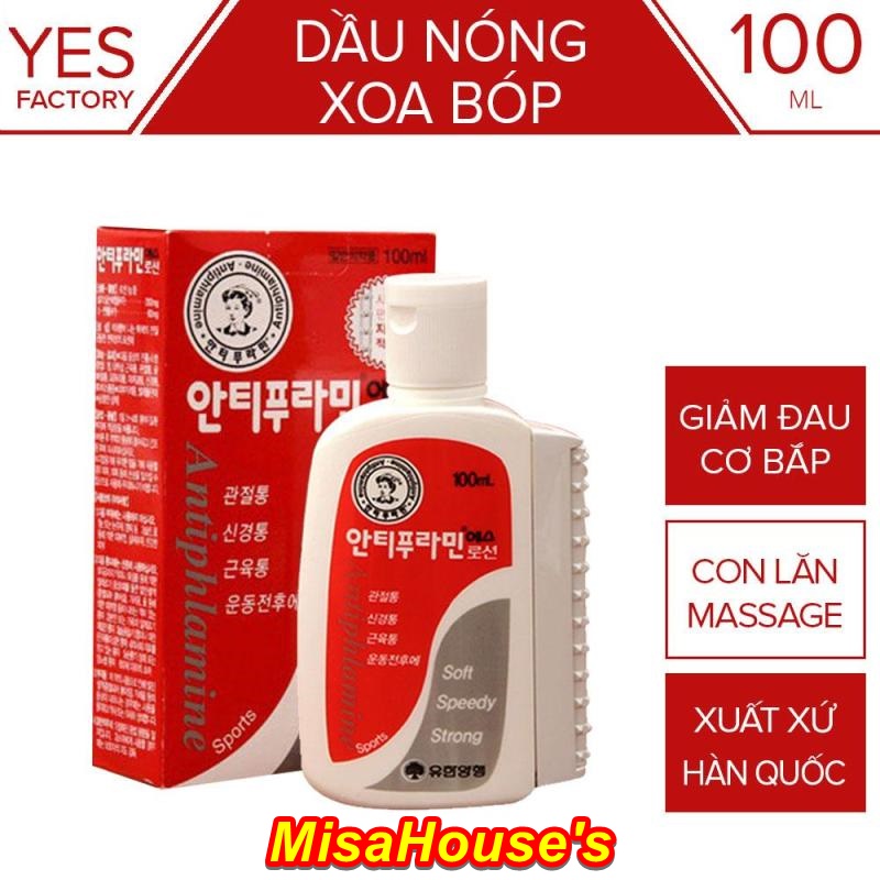 Dầu Nóng Xoa Bóp Chinh Hang Từ Hàn Quốc 100Ml