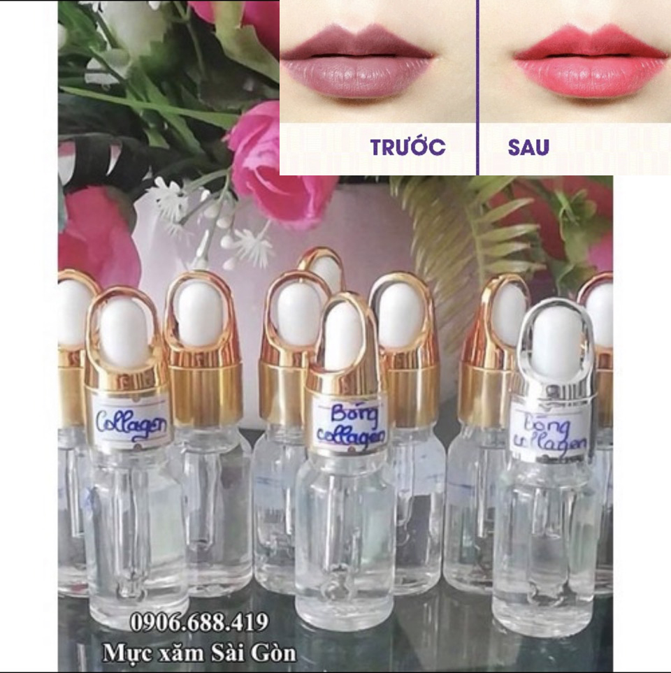 [HCM]Bóng Collagen phun xăm Môi của Mỹ 10ml