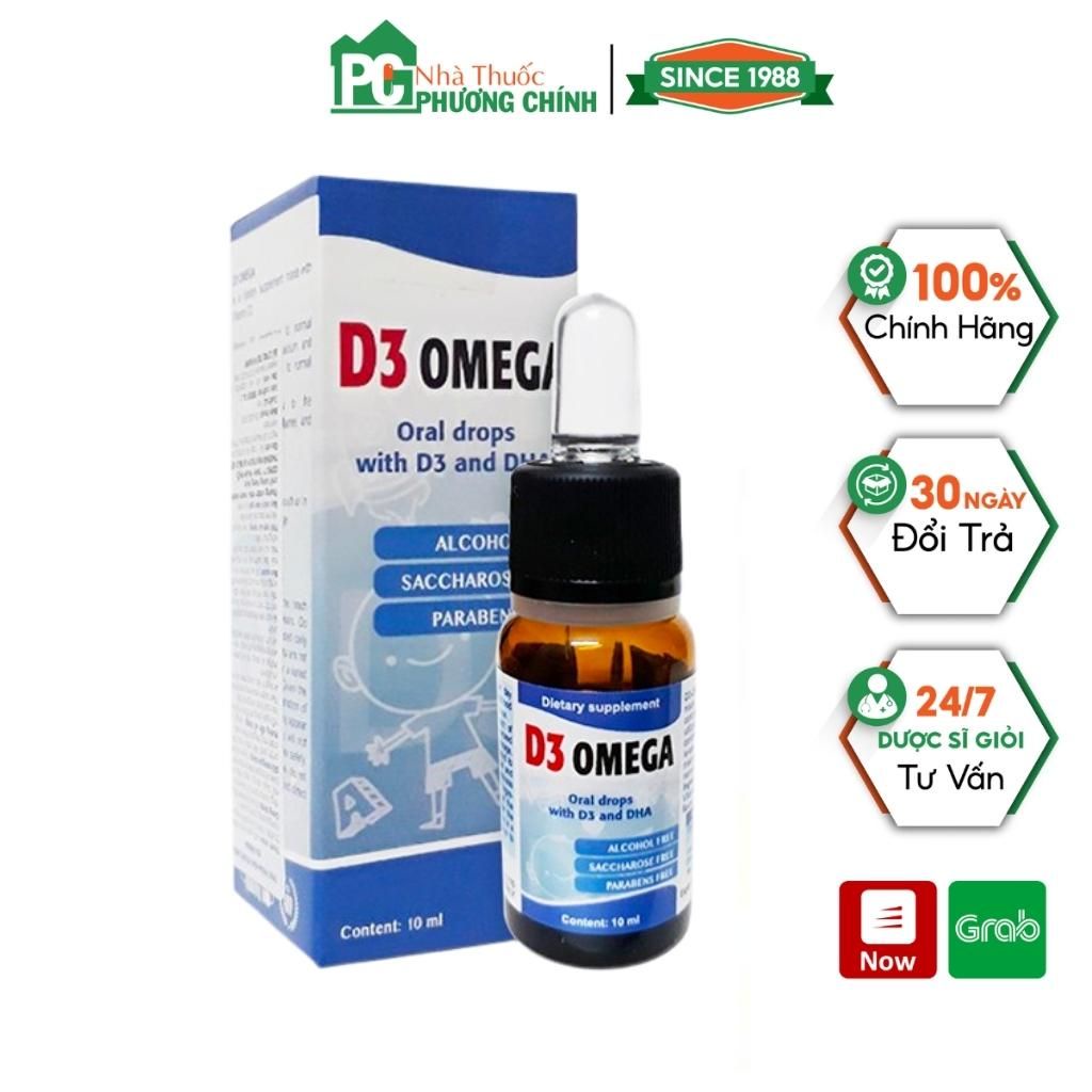 Vitamin D3 Omega Oral Drops With D3 And DHA - Giúp Tăng Hấp Thu Canxi &amp; Phát Triển Trí Não Cho Trẻ (10ml/Chai)
