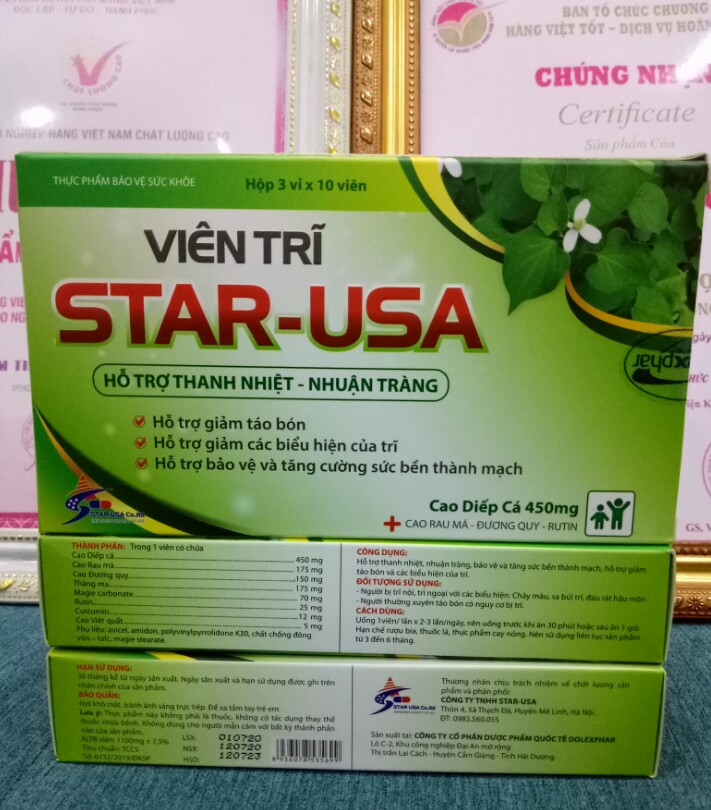 [Hcm]Viên Trĩ Star Usa