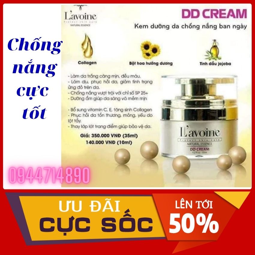 [Chính Hãng] 100% Kem Dưỡng Da Chống Nắng Dd Dream Spf 50 Trắng Mịn Tự Nhiên