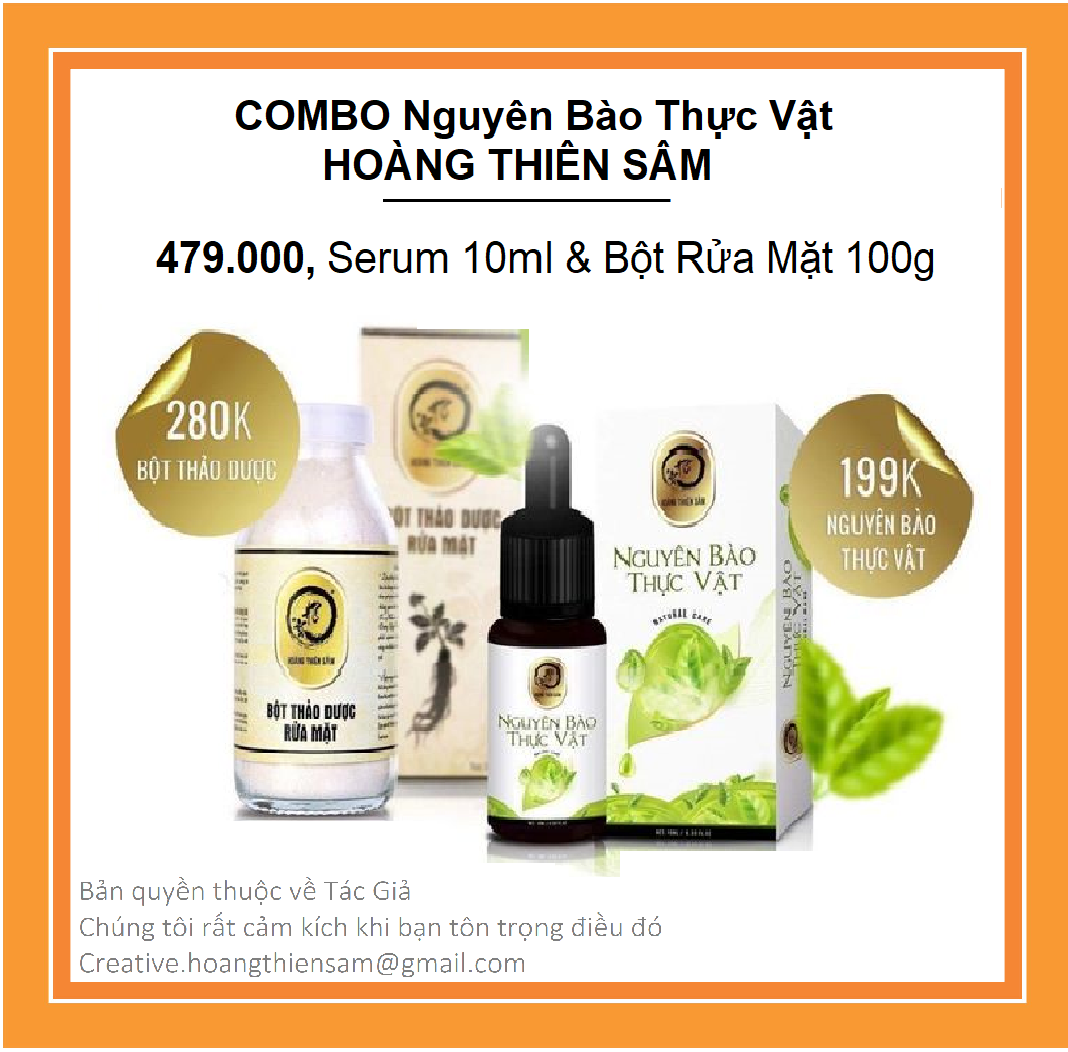 [Hcm]Combo Nguyên Bào Thực Vật - Giải Quyết Mụn Tận Gốc Không Bong Tróc