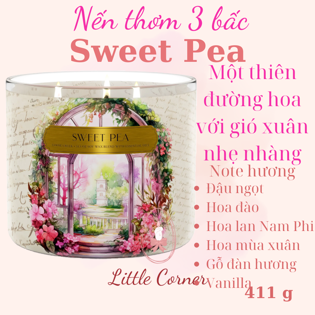 Nến thơm 3 bấc GOOSE CREEK (411g)