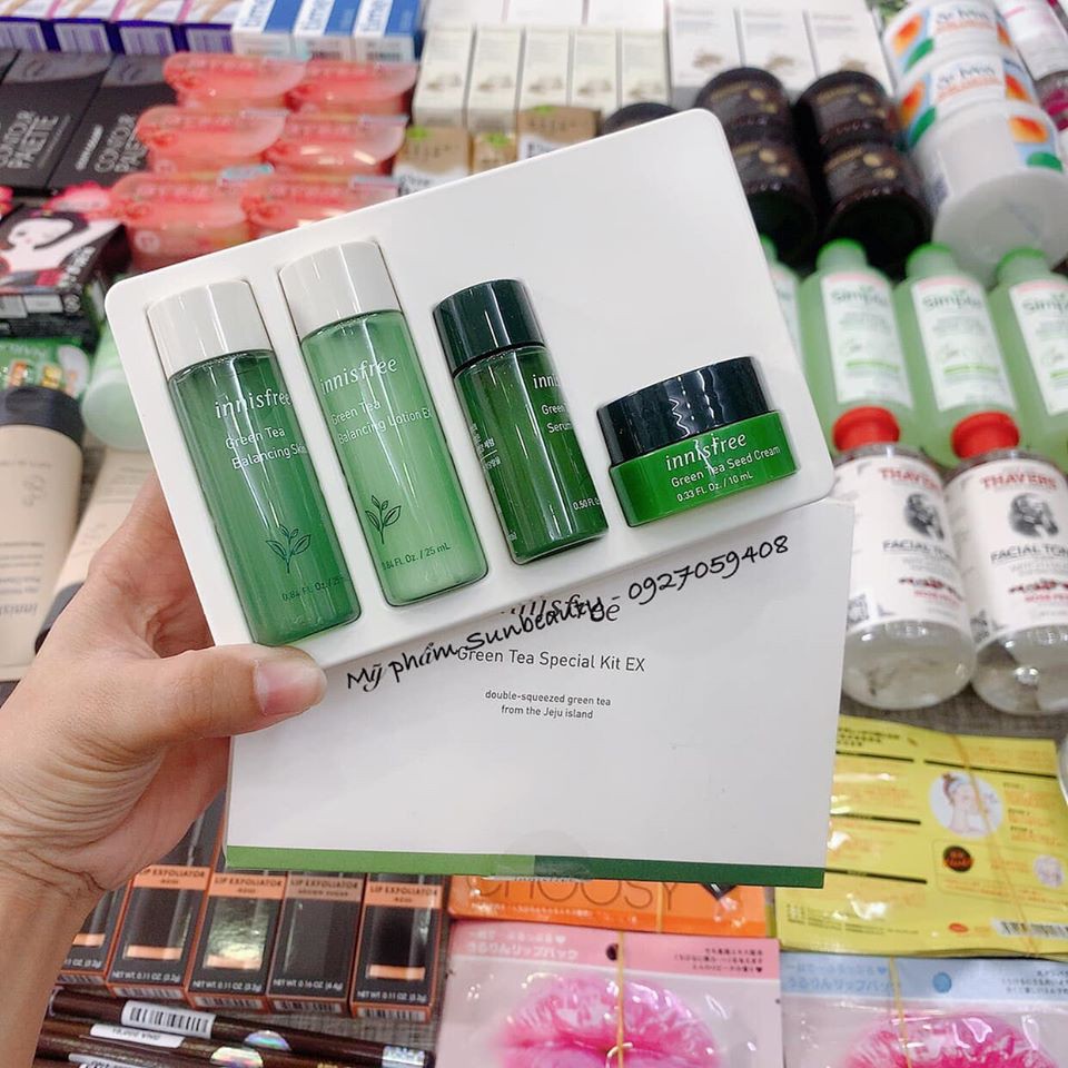 Bộ Kit Dưỡng Da Mụn Cấp Ẩm Innisfree Green Tea Special Kit Ex Chất Lượng Đảm Bảo An Toàn Đến Sức Khỏe Người Sử Dụng Cam Kết Hàng Đúng Mô Tả