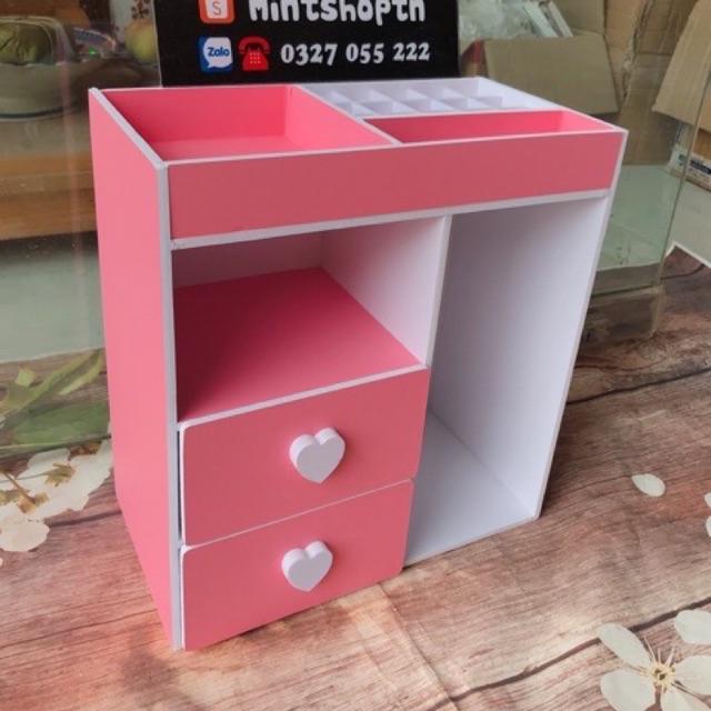 [HCM]Tủ mini đựng mỹ phẩm đủ màu cao 30cm.