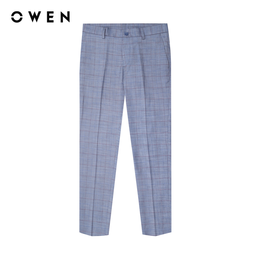 OWEN - Quần tây Trendy QD23441 màu Xanh nhạt chất liệu Polyester