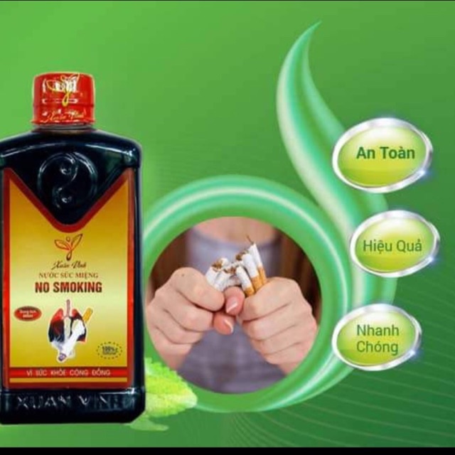 Nước Súc Miệng Cai Thuốc Lá Thuốc Lào Nosmoking Chất Lượng Đảm Bảo An Toàn Đến Sức Khỏe Người Sử Dụng Cam Kết Hàng Đúng Mô Tả