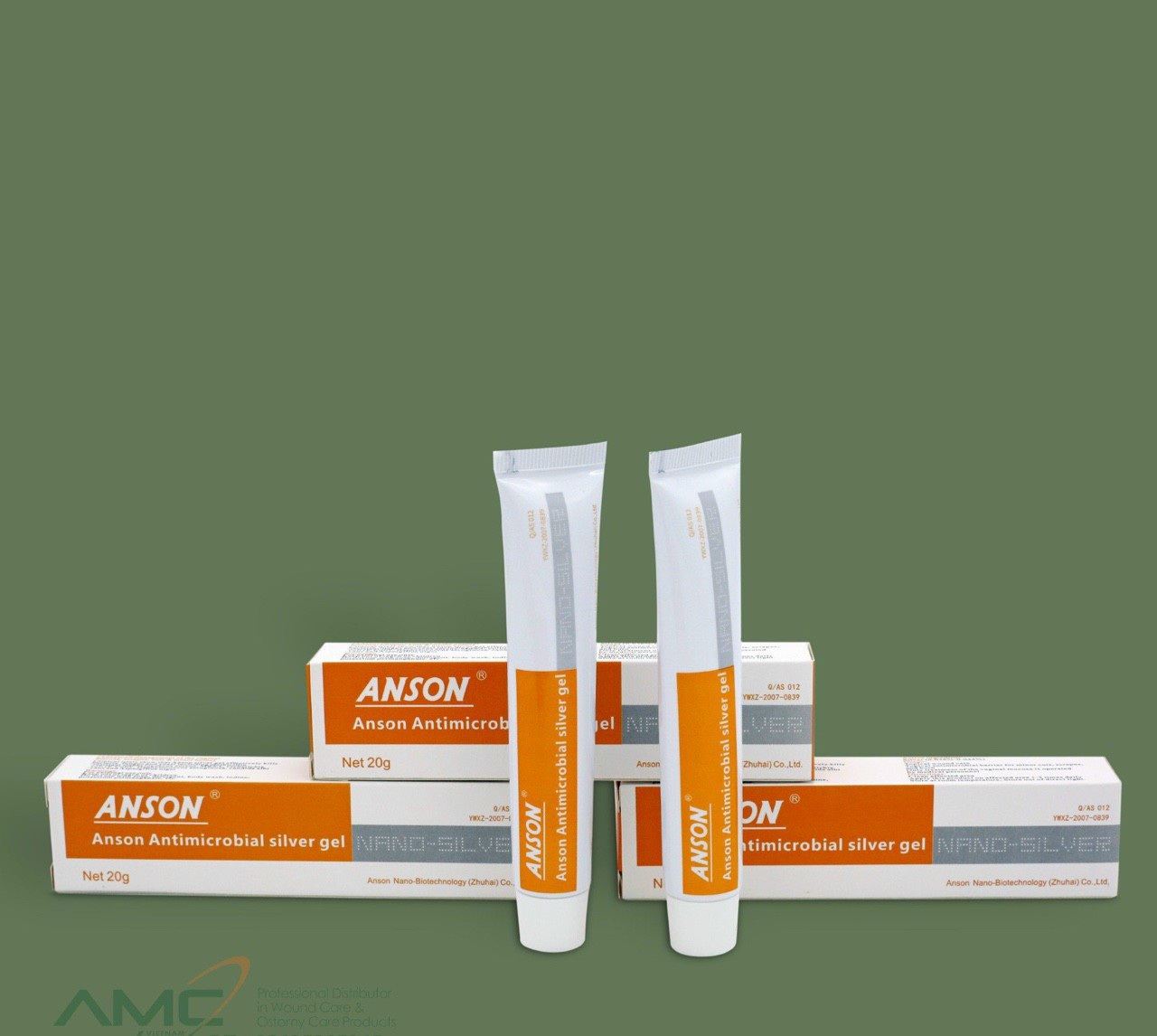 Anson Antimicrobial Silver Gel 20G (Gel Bạc Kháng Khuẩn Anson 20G)