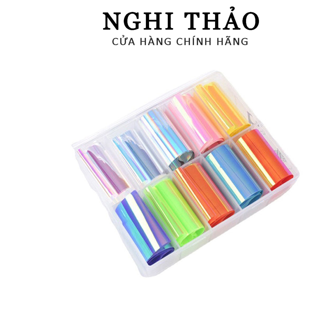 Foil Ẩn 7 Màu Cầu Vồng Trang Trí Móng