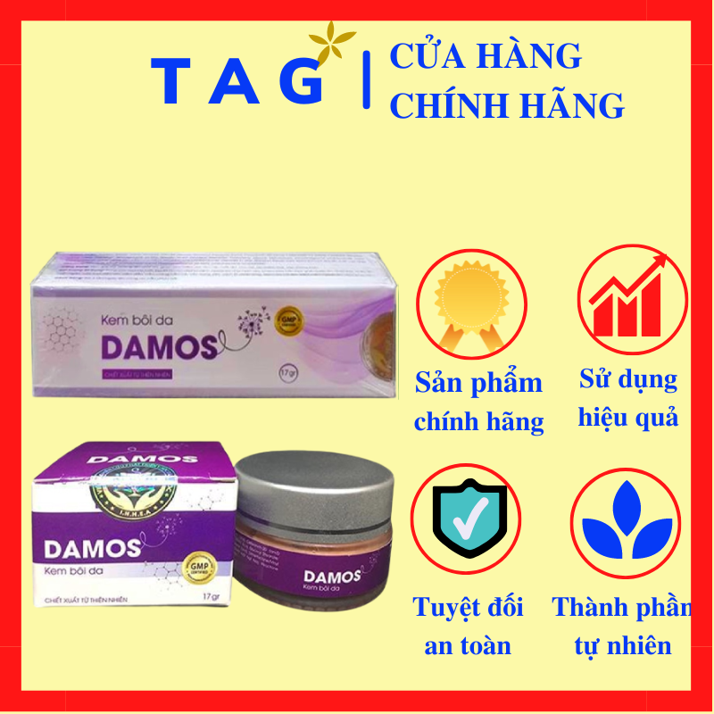 Kem bôi da DAMOS Chính Hãng – Đẩy Lùi Viêm Da Cơ Địa Vảy Nến