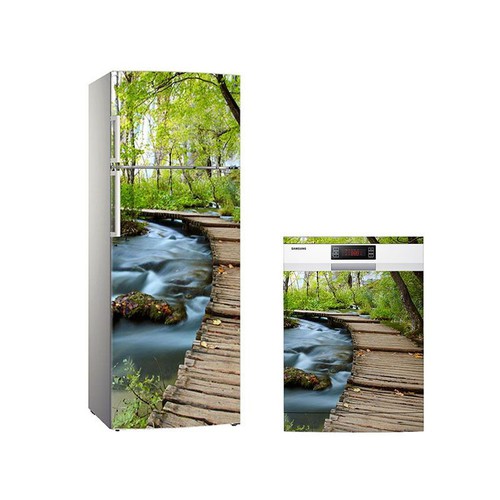 Decal dán trang trí tủ lạnh phong cảnh thiên nhiên - TL118