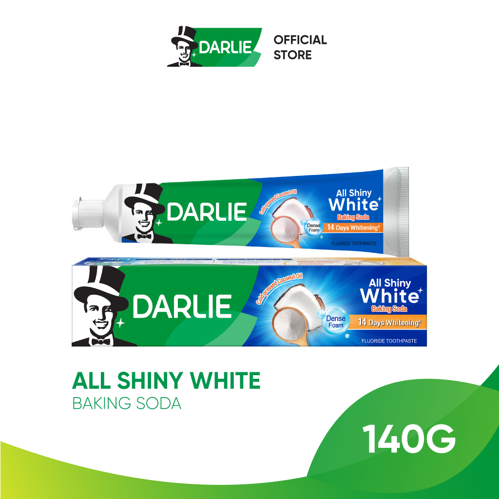 Kem Đánh Răng Darlie All Shiny White Trắng Sáng Baking Soda 140g