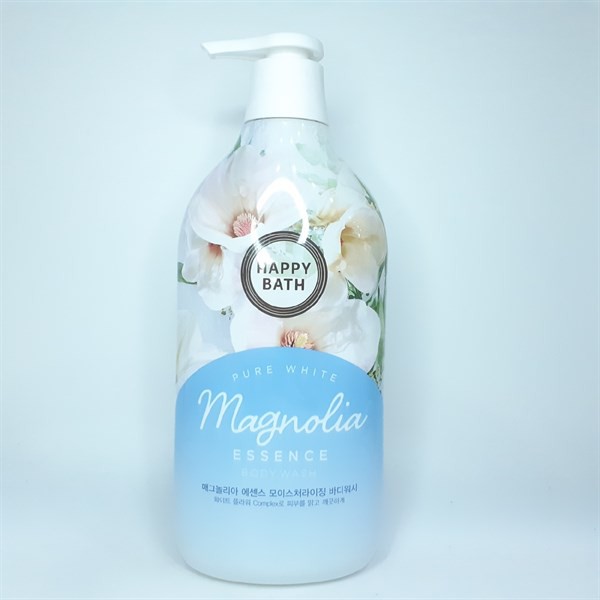 Sữa Tắm Dưỡng Ẩm Trắng Da Hương Hoa Mộc Lan Happy Bath Pure White Magnolia Essence Body Wash 900Gr