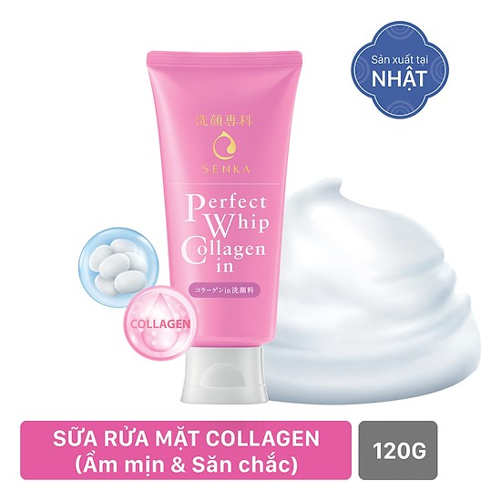 Sữa Rửa Mặt Collagen Perfect Whip Collagen