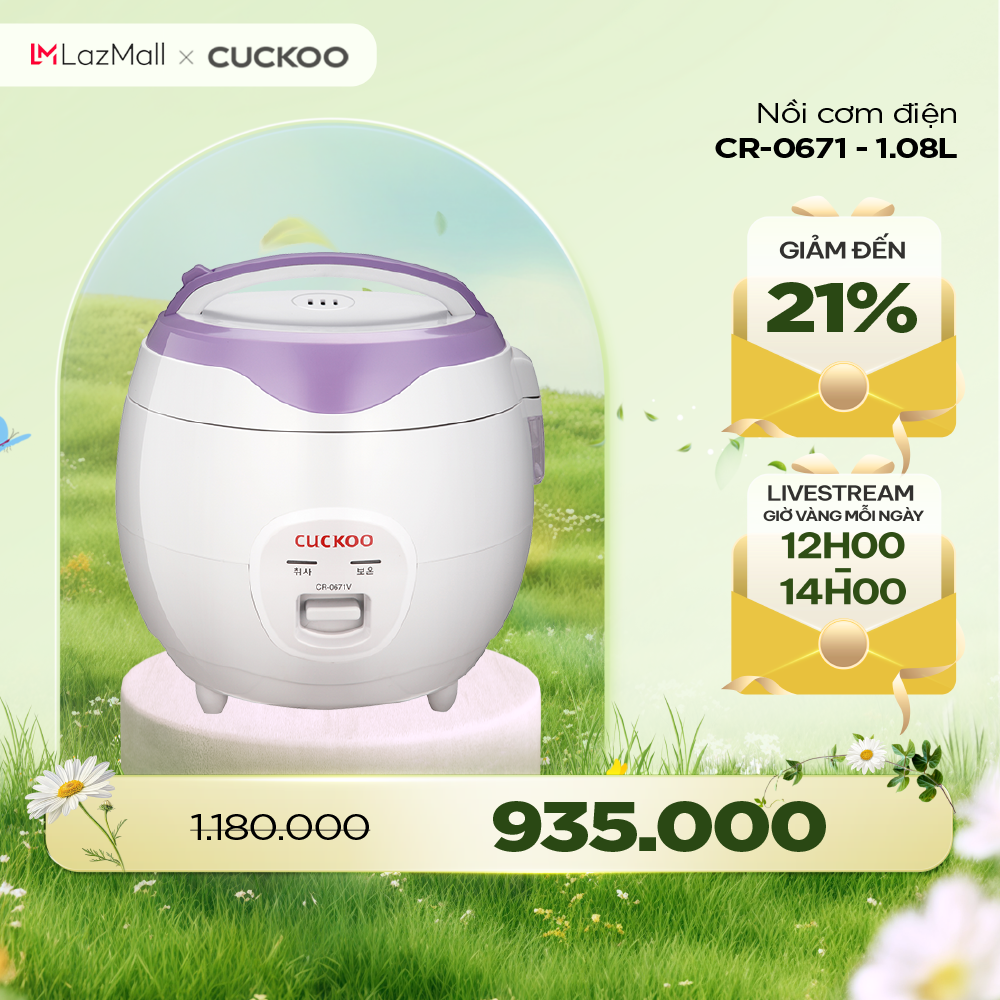 Nồi cơm điện Cuckoo 108 lít CR-0671 - Hàng chính hãng