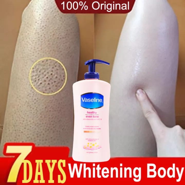 [Hcm]Vaseline Healthy White Body Lotion Niacinamide Even Tone Permanent Whitening Lotion Uv Lightening Hydrating Anti Aging Moisturizing Smoothing Skin Care 400Ml