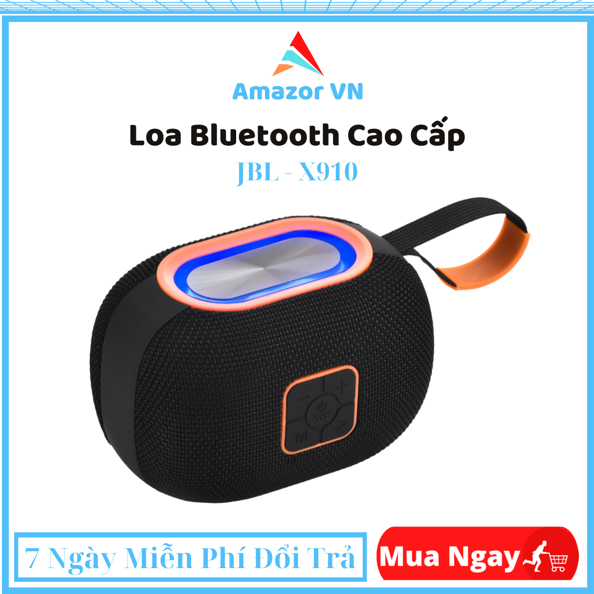 Loa Cầm Tay Cao cấp  Loa Bluetooth JBL X910  Loa Mini siêu trầm bass cực căng  Bluetooth 5.0  Âm Tha