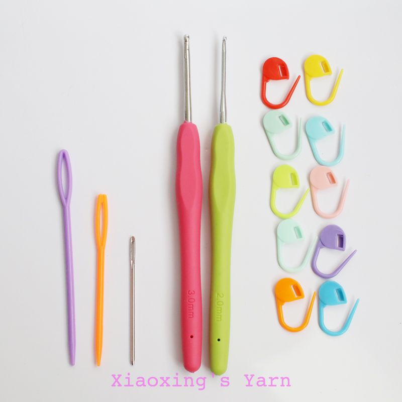 Set tập móc len DIY cho người mới bắt đầu combo học móc len cơ bản | Xiaoxings Yarn