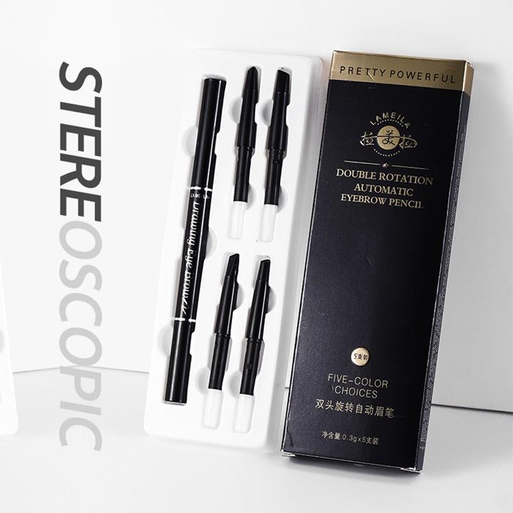 [HCM]Bộ chì kẻ mày 5 đầu đủ màu Lameila 785