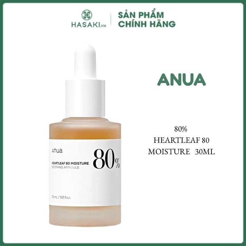 Tinh chất làm dịu da anua Anua Heartleaf 80% soothing ampoule 30ml