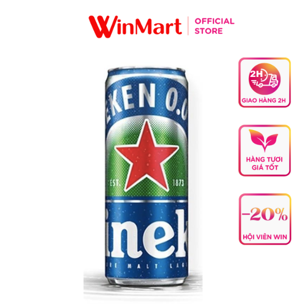 [Siêu thị WinMart] - Bia Heineken 0.0 Sleek 330ml