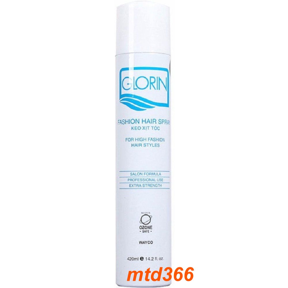 Keo Xịt Tóc Giữ Nếp Mềm Glorin 420 Ml.