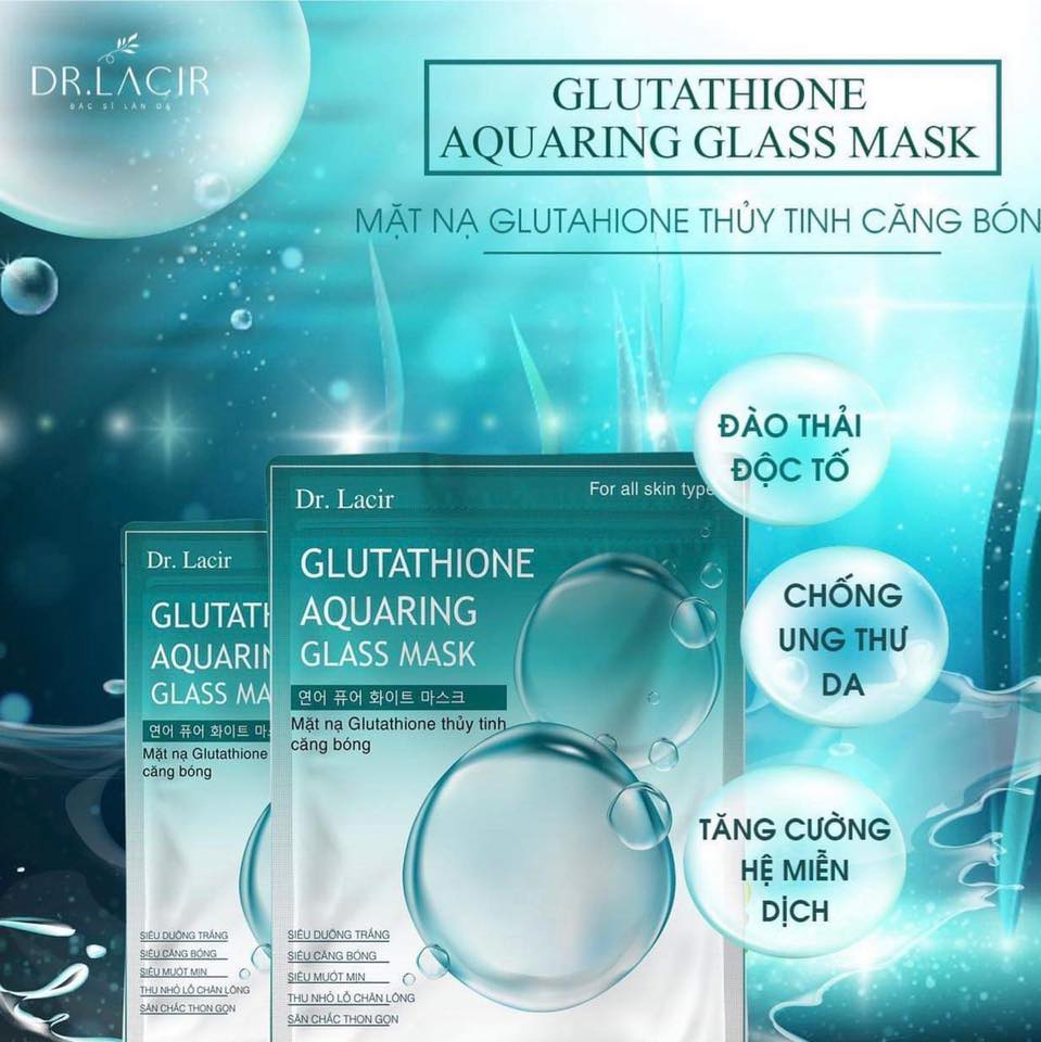 Mặt Nạ Thủy Tinh Căng Bóng Glutathione