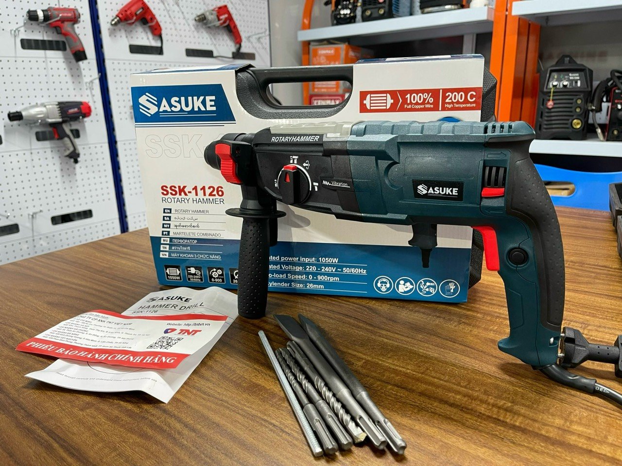 Máy khoan chuyên dụng Sasuke 1126  công suất 1050w nòng 26mm khoan tường  khoan bê tông  khoan gỗ th