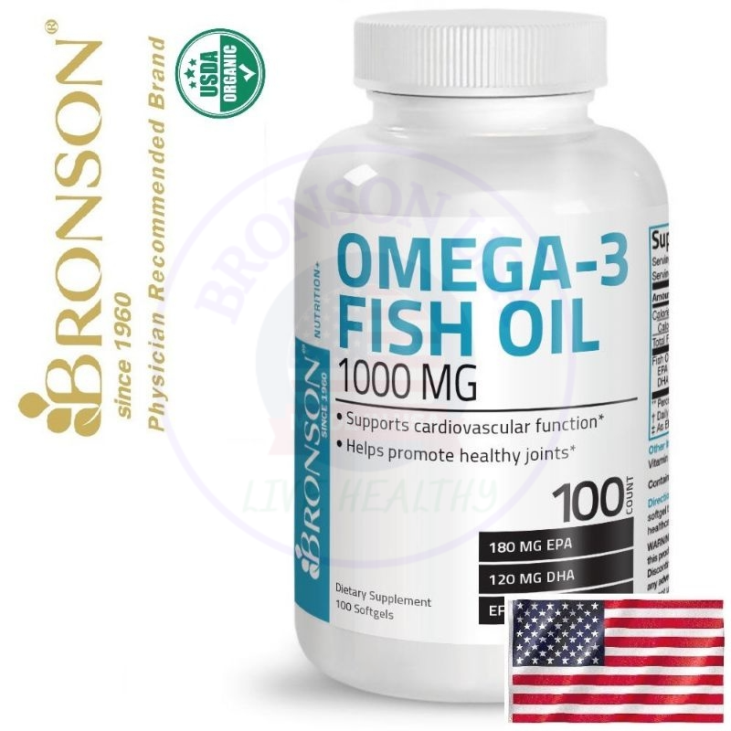 Organic Omega 3 - 1000Mg - 100 Viên Mỹ - Bổ Mắt Tim Mạch