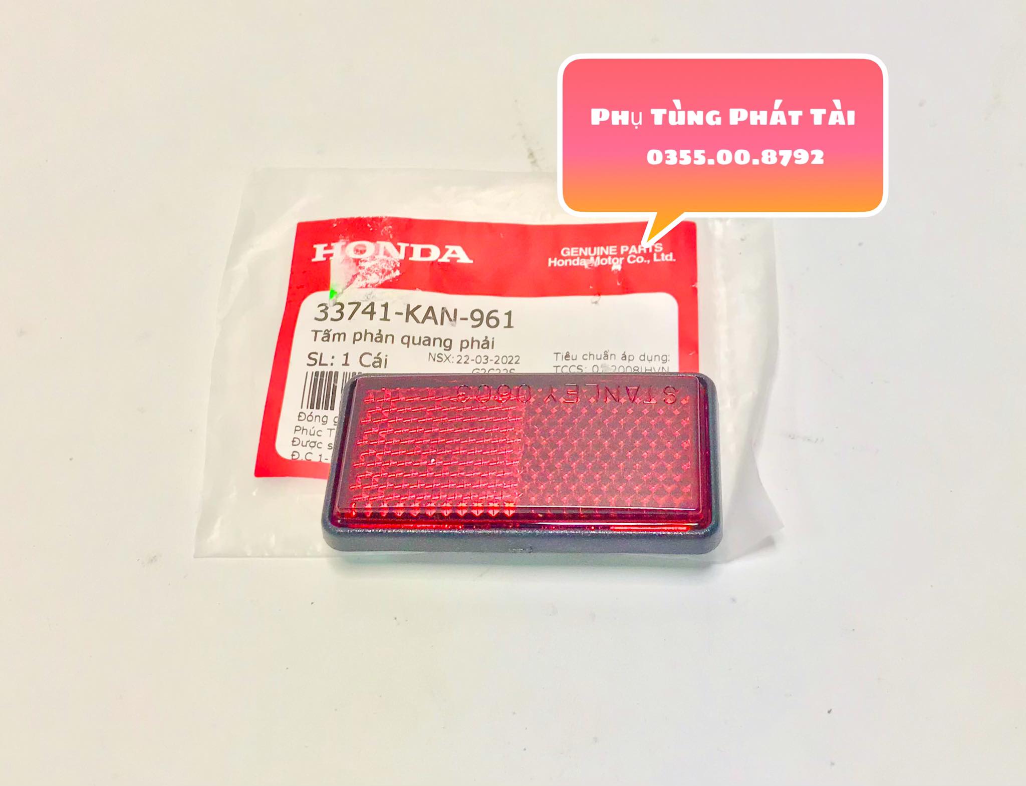 Tấm Phản Quang Sau Dè Future Neo - Future X Chính Hãng Honda