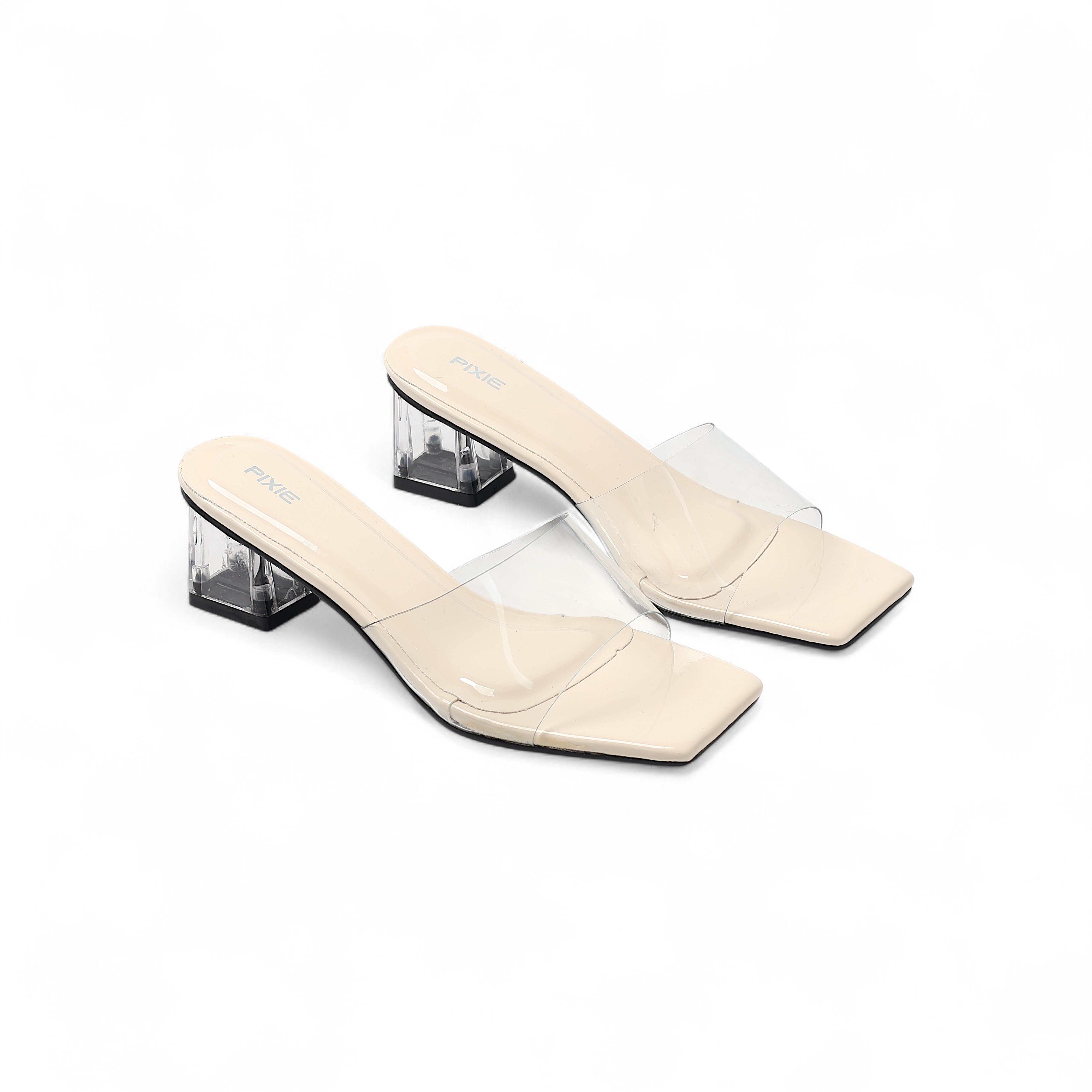 Guốc Cao Gót 5cm Quai Trong Pixie E206