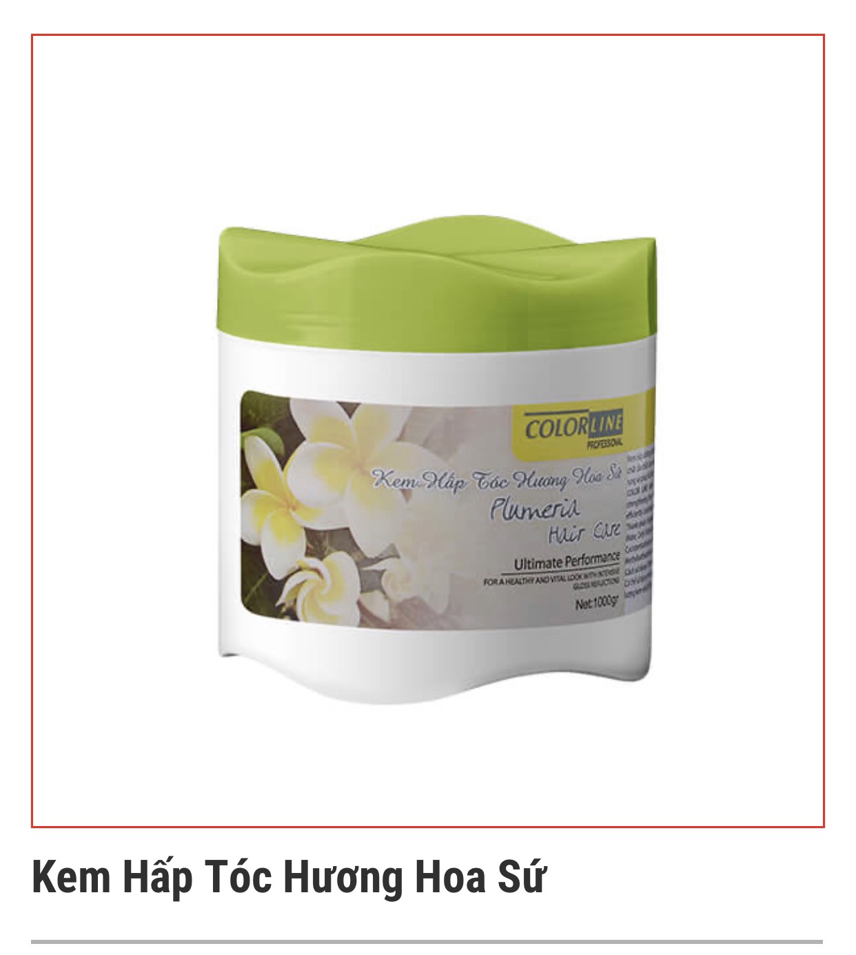 Kem Ủ Tóc Siêu Mượt Colorline Chính Hãng Hương Hoa Sứ