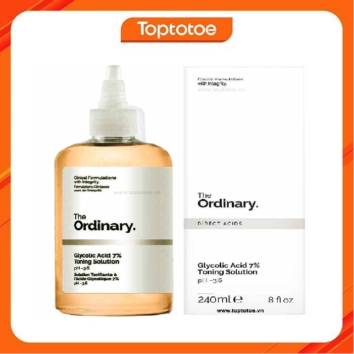 Nước Cân Bằng Tẩy Da Chết The Ordinary Glycolic Acid 7% Toning Solution Ph~3.6 (240Ml)