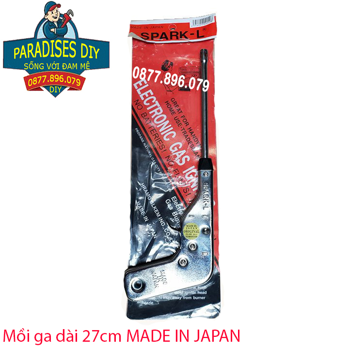 Súng Mồi Bếp Ga Nhật Hàng Tốt. Dụng cụ mồi bếp ga SPARK-L chất lượng cao. Cây đánh tia lửa điện mồi 